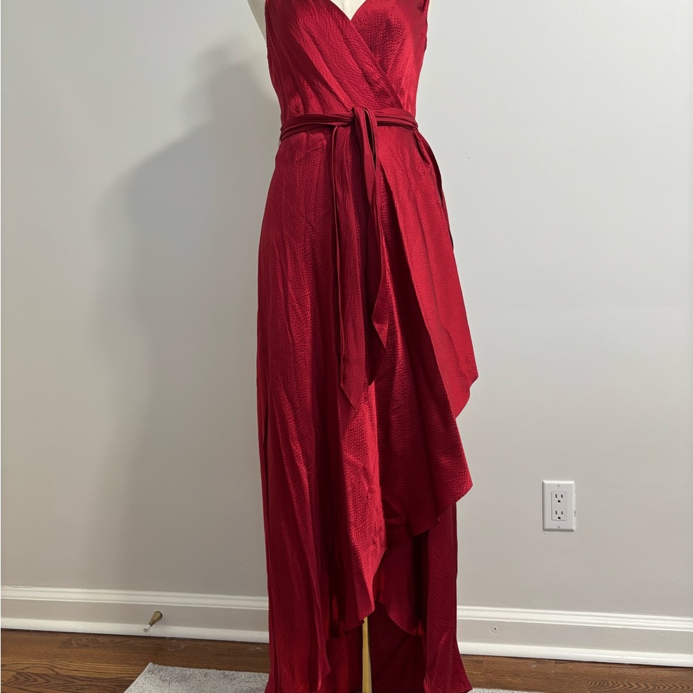 BCBGMaxAzria Asymmetrical Red Dress